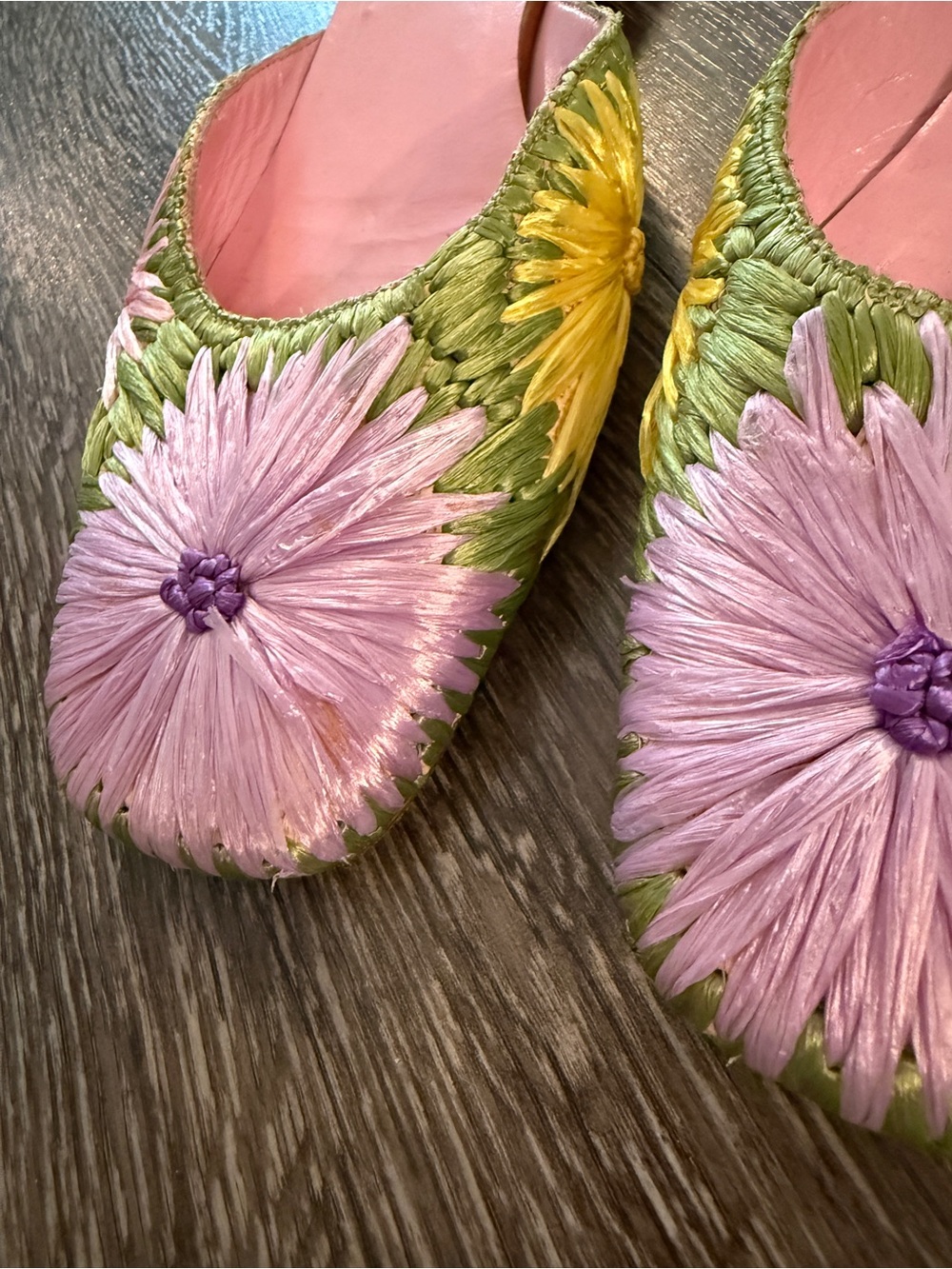 Kate Spade Vintage Floral Straw Mules - Picture 4 of 8